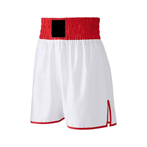 Pantalones Cortos de Boxeo Lisos de Alta Calidad, Diseño de Color Personalizado, Casuales, Transpirables, de Secado Rápido, Cintura Elástica, Pantalones Cortos de Boxeo para Hombre - Product Image 1