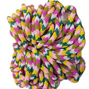 กำไลข้อมือแฟชั่นลูกปัดแก้วรูปพู่หลากสีสไตล์ฮิปฮอปสำหรับเด็ก Asthamangal Gift & Craft เหมาะสำหรับเป็นของขวัญในโอกาสต่างๆ - Product Image 2