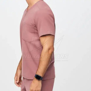 Blouse de travail médicale légère pour hommes, idéale pour les médecins, les infirmières et le personnel de clinique, avec design personnalisé et approvisionnement en gros - Product Image 3