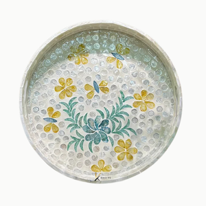 Plateau de service alimentaire en bois élégant avec nacre, personnalisé OEM/ODM, qualité commerciale, vente en gros, luxe, écologique, durable, pour la restauration - Product Image 5