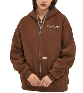 Sudadera con capucha y cremallera para mujer, capa de aire, 300 GSM, suave, manga larga, ropa deportiva, informal, cálida, para exteriores - Product Image 6