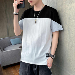 T-shirt d'été à manches courtes en coton respirant de haute qualité personnalisé - Product Image 5