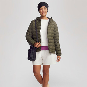 Winter Quilted Cotton Puffer <b>Jacket</b> Custom Logo Zipper Printed Front Warm Heated Outdoor Fashion Coat Nylon - Product Image 6