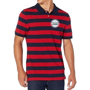 Camisetas Polo de Punto para Hombre y Mujer, Camiseta Polo a Rayas de Manga Corta, Camisetas de Golf Casuales a la Moda - Product Image 5