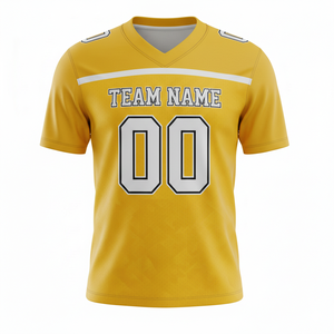 Camiseta de Práctica de Fútbol Americano Personalizada para Adultos, Manga Corta, Transpirable, Anti-UV, Secado Rápido, Opción de Talla Grande, 100% Poliéster en la Parte Delantera - Product Image 3