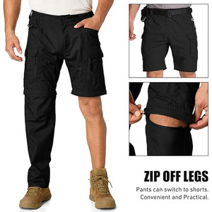 Solid Trader Classic Convertible Zip Breathable Fabric Premium Quality Modern Functional Streetwear Trousers <b>Cargo</b> Pants Unisex - Product Image 3