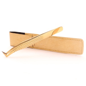 Pinzas para Pestañas con Agarre de Diamante Sostenibles Más Vendidas, con Estuche, Accesorios de Belleza Hechos a Mano, Ecológicos - Product Image 1