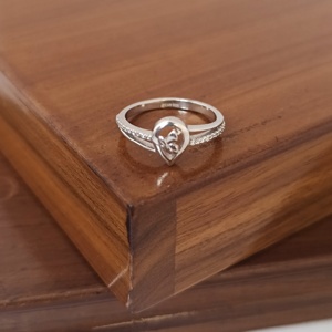 Namivaa <b>Open</b> Heart Cocktail <b>Ring</b> for Women Elegant Romantic Minimalist Polished Finish Wedding - Product Image 3