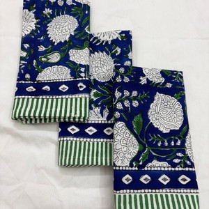 Serviettes de table carrées imprimées personnalisables en gros, 100 % coton, faites à la main, durables, bio, 16x16 pouces, pour mariage et maison - Product Image 3