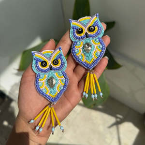 Pendientes colgantes con diseño bordado, pendientes personalizados con múltiples cuentas, joyería festiva para mujer al mejor precio, pendientes con cuentas. - Product Image 2