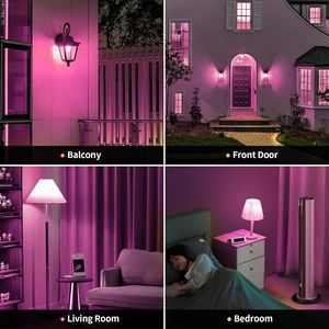 Bombillas LED de Luz Rosa de 9W (Equivalente a 60W), Base E26 para Interiores y Exteriores, para Bodas, Fiestas, Bares, Porches, Iluminación Navideña, Decoración del Hogar - Product Image 4