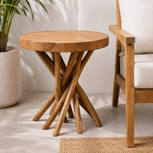 โต๊ะกาแฟ ARTERRA รุ่น Luxury Teak Branch หน้าไม้ ทำมือ เป็นมิตรกับสิ่งแวดล้อม ทนทาน ทำความสะอาดง่าย เฟอร์นิเจอร์สไตล์ Rustic สำหรับห้องนั่งเล่น - Product Image 6