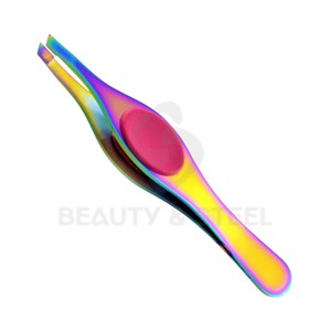 Expert Slanted Edge Tweezer for High-Performance Arch Shaping and Accurate Splinter Extraction with Easy-Control <b>Silicone</b> <b>Pads</b> - Product Image 4