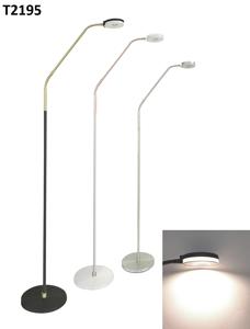 Lámpara de Pie LED Moderna para Lectura con CRI 80, Temperatura de Color 3000K, Construcción Metálica, Regulador de Intensidad Táctil y Pantalla de Aluminio - Product Image 2