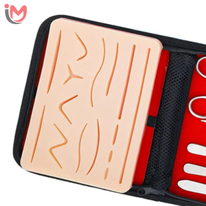 Kit d'entraînement à la suture avec coussin en silicone et instruments chirurgicaux pour la formation des étudiants en médecine, kit d'entraînement à la suture pour étudiants OEM - Product Image 2