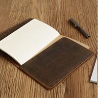 Journal de carnet en cuir personnalisé rechargeable 5x8 couverture de coussin juridique A5 Padfolio rechargeable carnet de voyage insérer LP5-0007