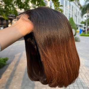 วิกผมตรงปลายตรงปลายสีน้ำตาลวิกผมลูกไม้ปิดส่วนกลางวิกผม - Product Image 2