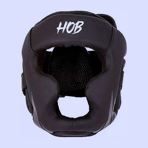 Protector de Cabeza para Boxeo, Cuero PU Negro, Unisex, Casco Deportivo Protector, Cierre de Velcro - Product Image 2