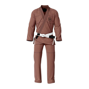 Kimono de BJJ pour homme, gris, 100% coton, vêtements d'arts martiaux durables, coupe régulière pour adulte - Product Image 5
