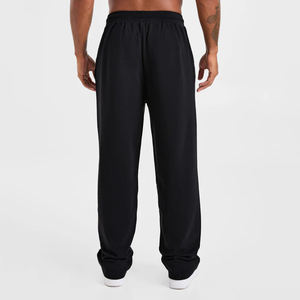 Pantalon de survêtement décontracté pour homme, coupe droite oversize, taille élastique, qualité supérieure, service OEM en gros, personnalisable, en tissu épais - Product Image 3