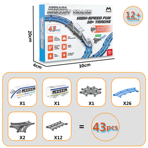 ชุดของเล่นรถไฟความเร็วสูงมิรานา แวนเด บารัต แบบประกอบเองสำหรับเด็ก ทำจากพลาสติก ABS ใช้แบตเตอรี่ AAA มีจำหน่ายแล้ว - Product Image 4