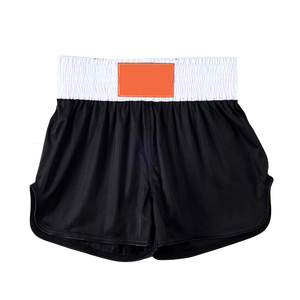 Pantalones Cortos de Muay Thai para Adultos, Color Negro, para Combate de MMA, Kickboxing, Boxeo Tailandés, Lucha, Grappling, BJJ, Entrenamiento de Artes Marciales - Product Image 1