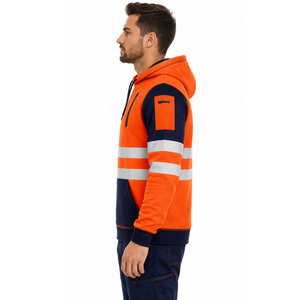 OEM Safety Uniform <b>Hi</b>-<b>Vis</b> Winter Soft-shell <b>Jacket</b> Work Safety Protective Reflective Waterproof Hoodie Winter <b>Lightweight</b> - Product Image 4