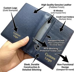 Funda para Pasaporte de Cuero Genuino de Alta Calidad Wriza, Nuevo Diseño con Bloqueo RFID, Cartera de Viaje con Ventana para Identificación y Porta Tarjetas de Crédito - Product Image 4