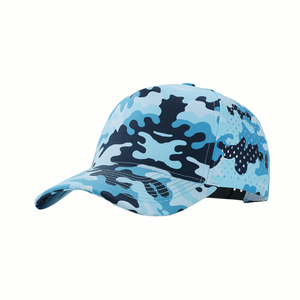 Multicolor Golf Baseball <b>Hat</b> 5 Panel Laser Cut Structured Curved Brim Rubber Patch Men Women Outdoor Custom Snapback Cap - Product Image 1