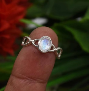 <b>Moonstone</b> Gemstone <b>Ring</b> 925 Sterling Silver Handmade Jewelry Solid Silver Statement <b>Ring</b> Elegant Gift Unique Crystal <b>Ring</b> - Product Image 1