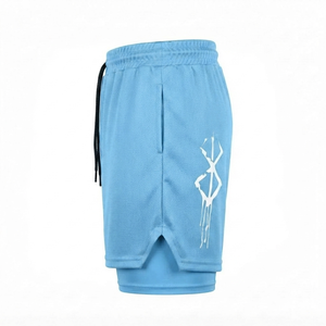 New Men's Summer Pocket Elastic Waist Knee Length 100% Polyester <b>Woven</b> Print Breathable Hot <b>Shorts</b> - Product Image 2