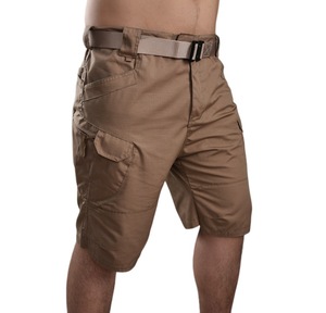 Pantalones Cortos Cargo Casuales para Hombre OEM, Cintura Media, Tela de Forro Polar de Poliéster, Resistentes al Viento e Impermeables, Largura hasta la Rodilla, Corte Holgado, con Bolsillos - Product Image 3