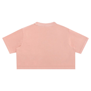 T-shirt court à manches courtes élégant et incontournable pour l'été 2026, en 100 % coton, coupe ajustée pour femme, personnalisable - Product Image 4