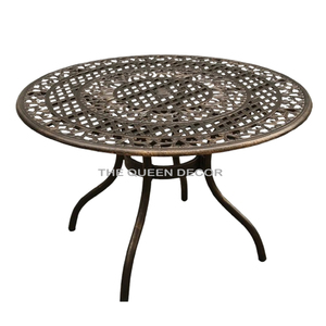 Mesa de Centro de Aluminio con Diseño Martillado en Forma de Diamante y Acabado Antiguo en Latón para Decorar el Interior de tu Hogar y Oficina - Product Image 6