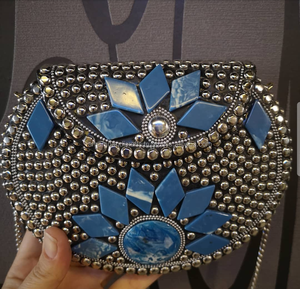 Firoja sacs en métal artisanat de luxe sacs à main pour femmes mosaïque travail soirée pochette en métal enveloppe conception sacs à main prix d'usure de fête - Product Image 4