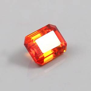 Zafiro Naranja Ceylon Fanta, Gema Suelta con Corte Radiante, Zafiro Naranja para Joyería y Fabricación de Anillos - Product Image 4