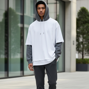 T-shirt Homme Oversize Personnalisé avec Logo Fabricant, Uni, Lourd, Streetwear, Épaules Tombantes, Grandes Tailles - Product Image 1