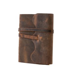 High Quality Handmade Genuine Leather Journal Vintage <b>Paper</b> Notebook with Antique Blank Cotton Deckle Edge <b>Paper</b> Leather Bound - Product Image 3