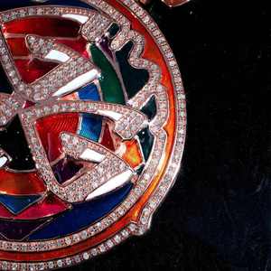 Custom Made Moissanite <b>Charm</b> Pendant Rotatable & Iced Out Sterling <b>Silver</b> with Rhodium Plating Hip-hop Style - Product Image 5