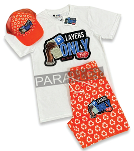 ชุดเซ็ตสองชิ้นผู้ชายสไตล์วินเทจสำหรับฤดูร้อน ขายดี เสื้อยืดคอกลมแขนสั้น กางเกงขาสั้น ระบายอากาศได้ดี - Product Image 4