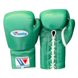 Gants de boxe professionnels de compétition en cuir véritable, à lacets, pour l'entraînement, équipement de combat, fabricant OEM personnalisé - Product Image 2