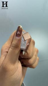 Bague personnalisée pour toque de graduation, motif diamant, thème académique, bijoux en gros - Product Image 4