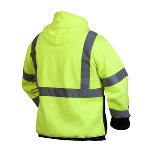 Nouveau sweat-shirt de travail pour homme de bonne qualité, fabriqué en usine, à prix abordable, avec logo personnalisé et couleur unie pour une tenue de sécurité. - Product Image 2