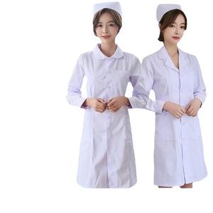 Bata de Laboratorio de Moda para Mujer, Manga Corta, Vestido de Doctora o Enfermera, Uniformes Médicos de Manga Larga, Chaqueta Blanca, Bata de Laboratorio - Product Image 2