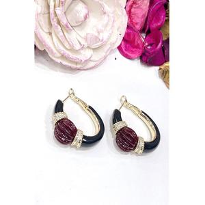 Atractivos Pendientes de Aro de Moissanita Chapados en Oro de Latón de Primera Calidad para Mujeres y Niñas, Ideales para Fiestas y Eventos Nocturnos - Product Image 1