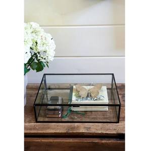 Boîte à bijoux en métal et verre pour accessoires de beauté et personnels, boîtes à bijoux en verre personnalisées - Product Image 2