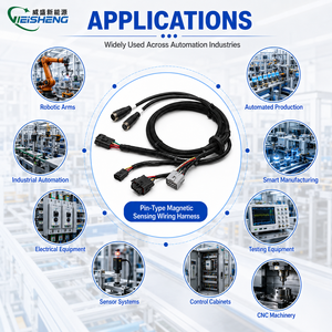 针头磁感应式 PVC 线束，IP67 级防护，适用于机器人手臂和电气设备（ISO9001） - Product Image 2