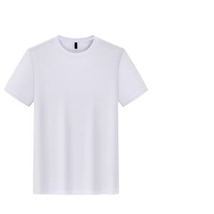 Camiseta de Manga Corta de Seda Helada de Cuello Redondo de Alta Gama Personalizada OEM, de Secado Rápido, para Verano, Publicidad de Grupos, Deportes - Product Image 6