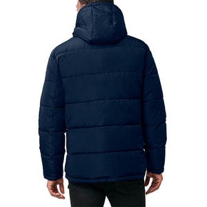 Veste d'hiver rembourrée noire personnalisée avec logo pour homme, veste d'extérieur pour homme, veste à bulles - Product Image 5