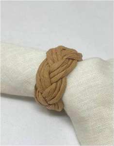 Anneau de serviette en corde de jute tressée à la main, moderne, durable, écologique, pour décoration de table de mariage, ferme ou plage - Product Image 4